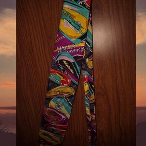 Harley-Davidson Multicolor Graphic Tie